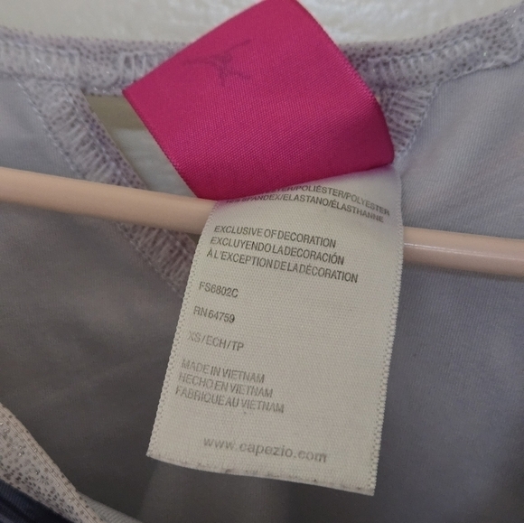 Girl's gymnastics long sleeve leotard size XS by Capezio. - Picture 4 of 6